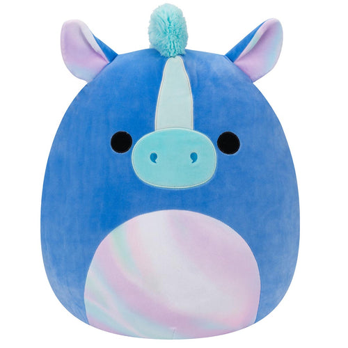 Squishmallows Romano Blue Hippocampus with Iridescent Belly & Ears Plush 16"