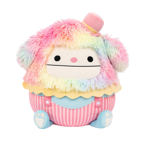 Squishmallows 12" Select Series Zozo the Bigfoot Clown With Rainbow Hair Plush
