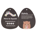8-Inch Stokely the Brown Kodiak Bear Holding a Rainbow Heart - 8